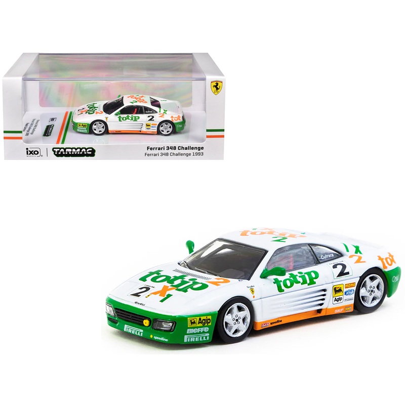 Ferrari 348 Challenge #2 Paolo Cutrera “Ferrari 348 Challenge” (1993) “Hobby64” Series 1/64 Diecast Model Car by Tarmac Works
