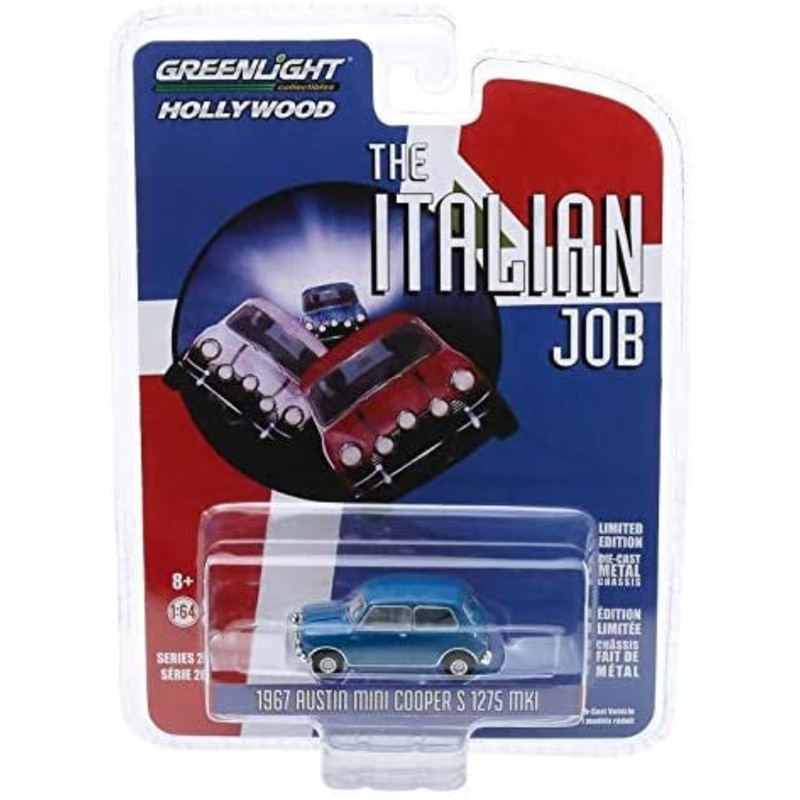 Greenlight – 1/64 Hollywood Series 8 Austin Mini Cooper S1275 1967 (Blue)