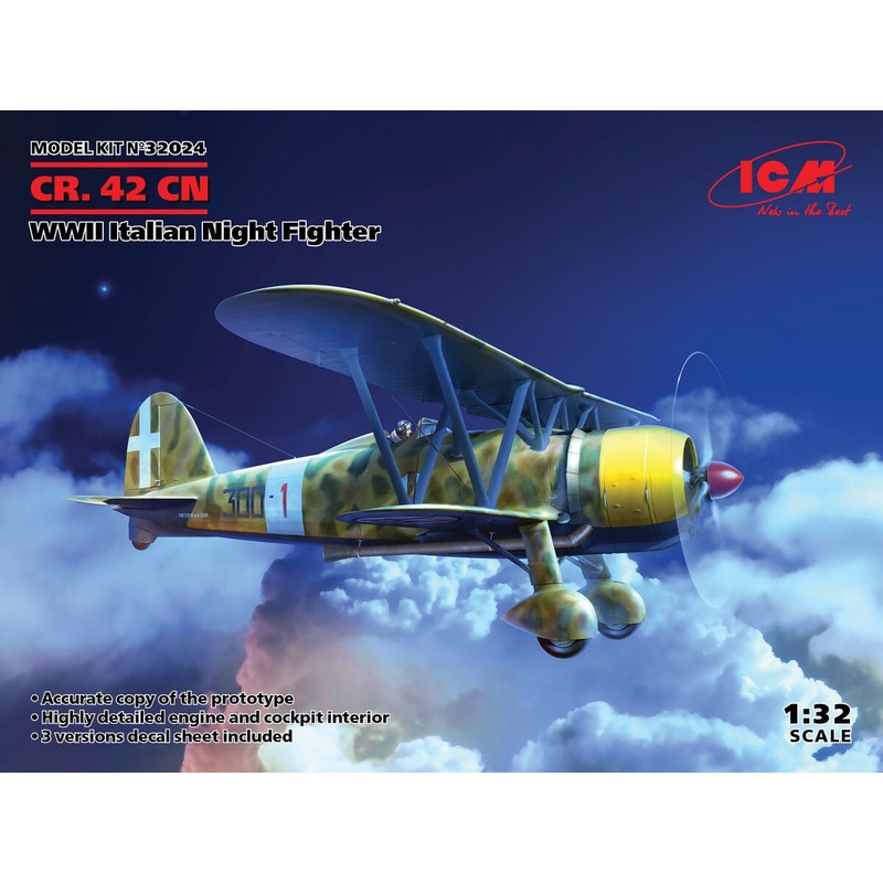 ICM – 1/32 CR. 42CN WWII Italian Night Fighter