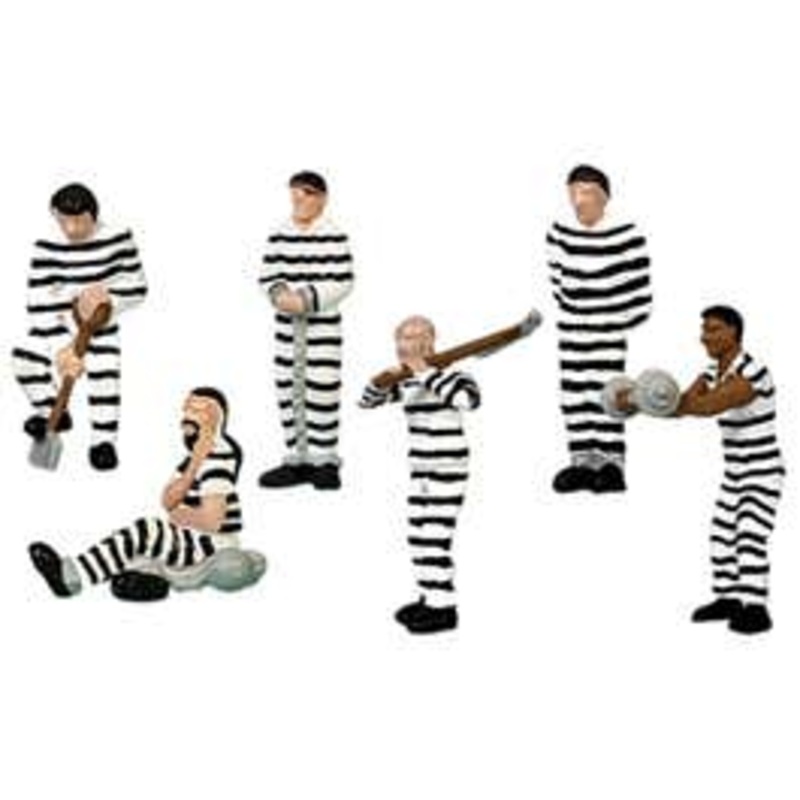 Lionel 1930260 O Prisoners (striped) 6-Pack