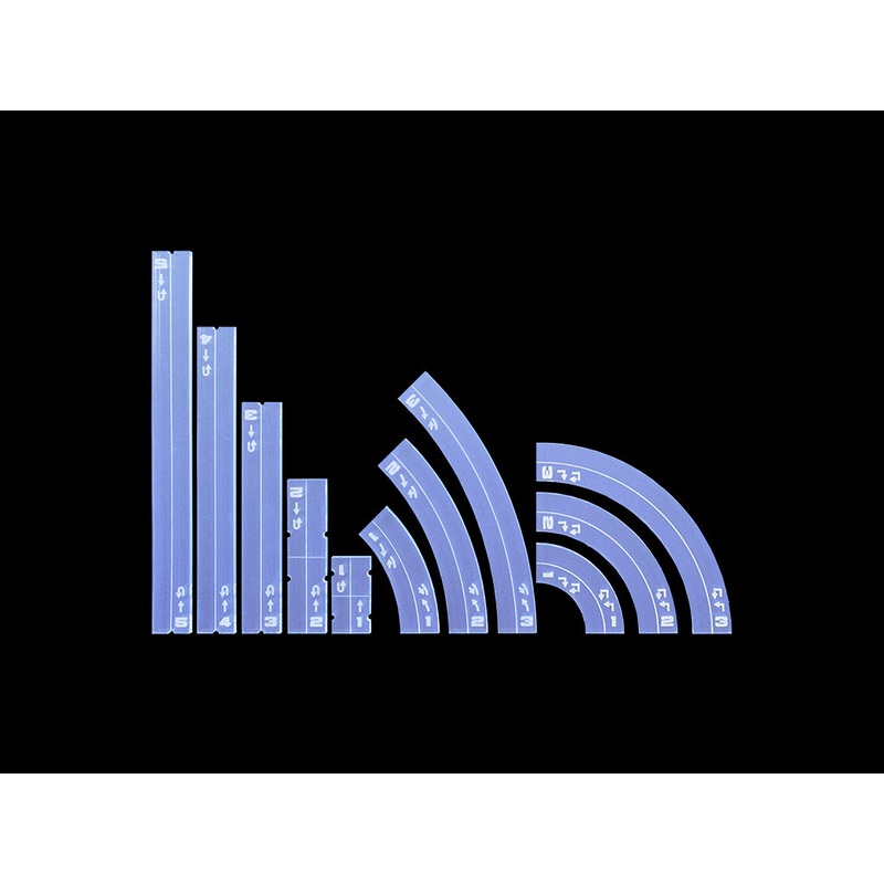 Micro Art Studio – Space Fighter Maneuver Templates 2.0 – Light Blue (P00185)