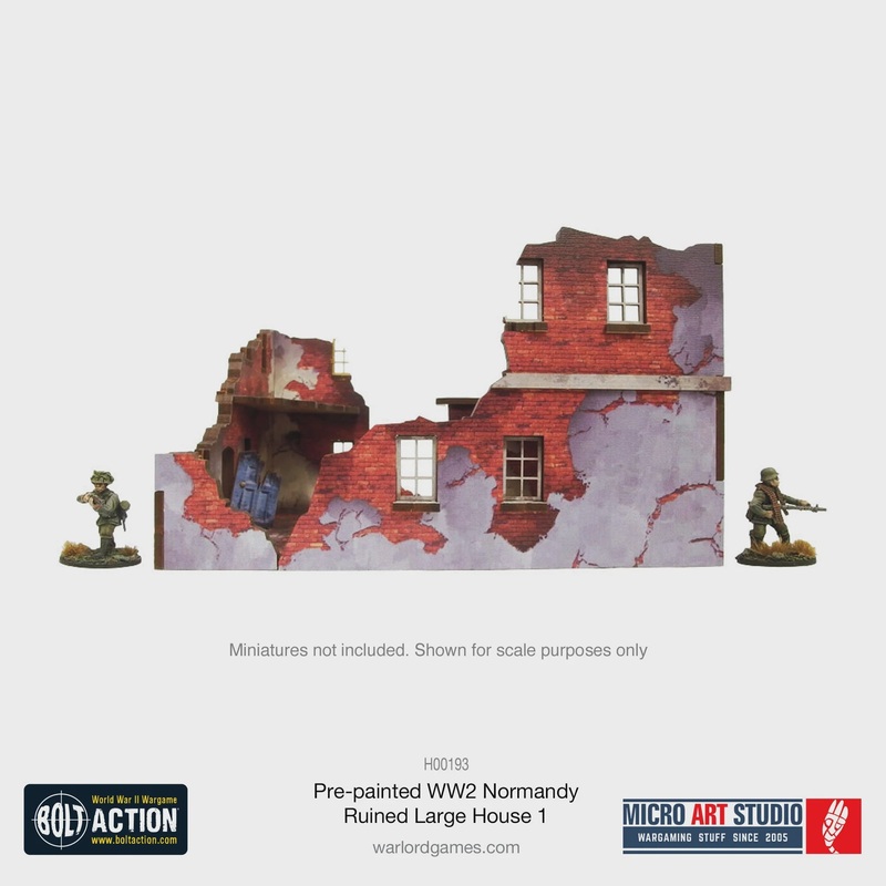 Micro Art Studio – WW2 Normandy Ruined Large House 1 (H00193)