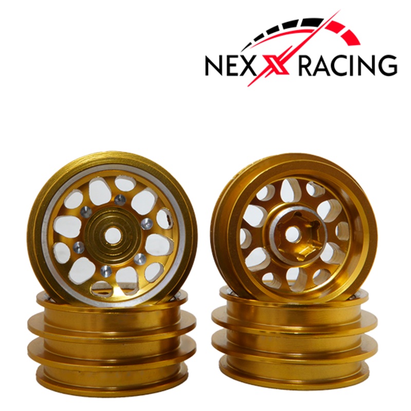 Nexx Racing – CNC Aluminum Wheel Rims 4 pcs Gold For Traxxas TRX-4M