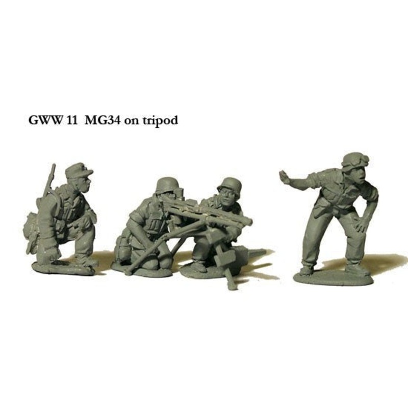 Perry Miniatures – German MG34 on Tripod with Crew