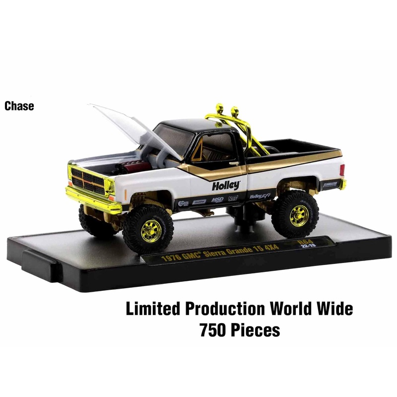 “Auto Meets” Set of 6 Cars IN DISPLAY CASES Release 64 Limited Edition to 9600 pieces Worldwide 1/64 Diecast Model Cars by M2 Machines – Perfect Christmas Gift