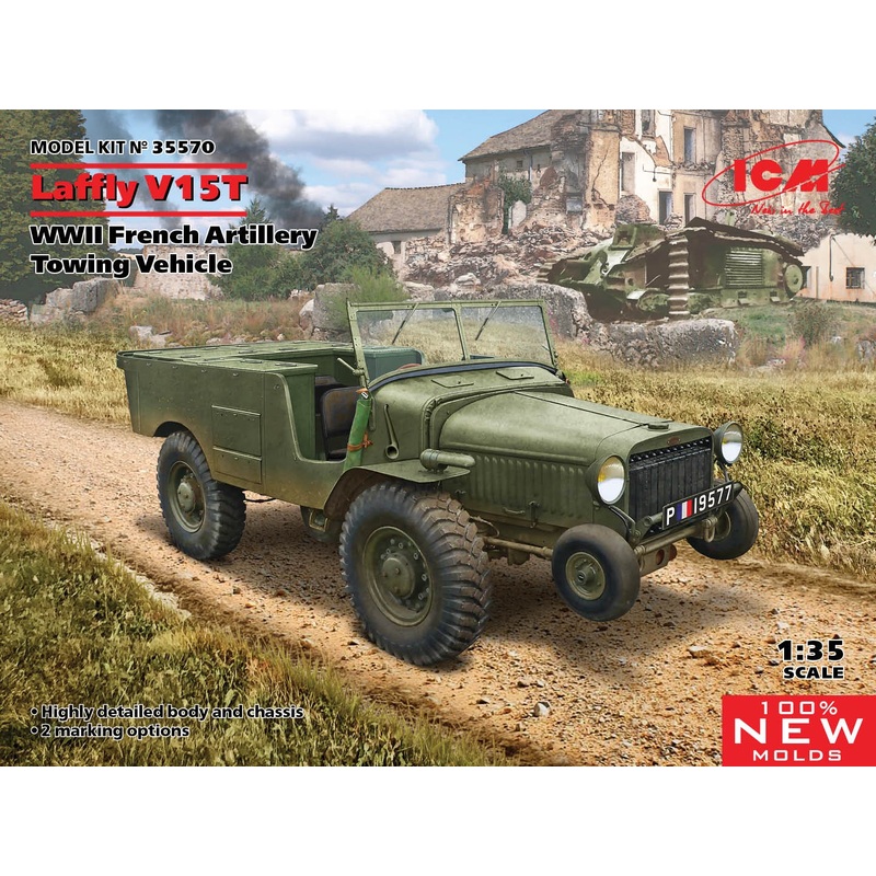 ICM – 1/35 Laffly V15T  WWII French Artillery Towing Vehicle