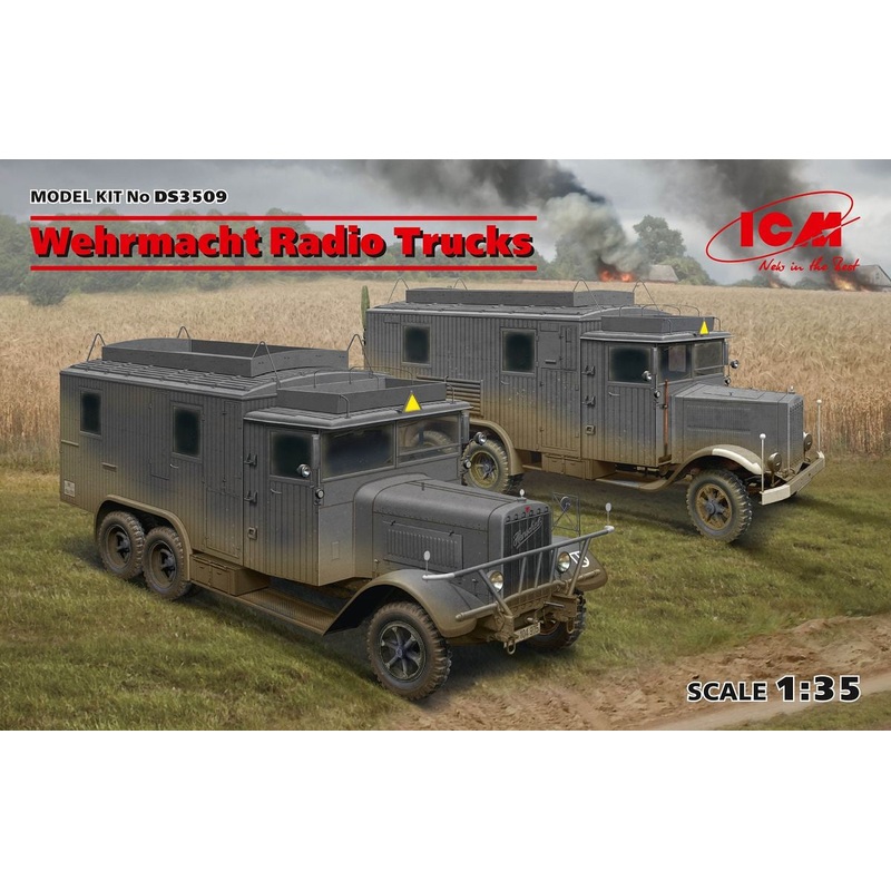 ICM – 1/35 Wehrmacht Radio Trucks Henschel 33d1 Kfz.72. Krupp.L3