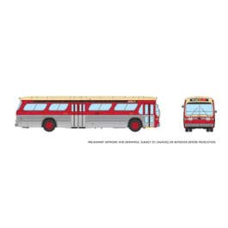 Rapido 751099 HO 1/87 New Look Bus (Deluxe): TTC – Maroon & Cream: #3900