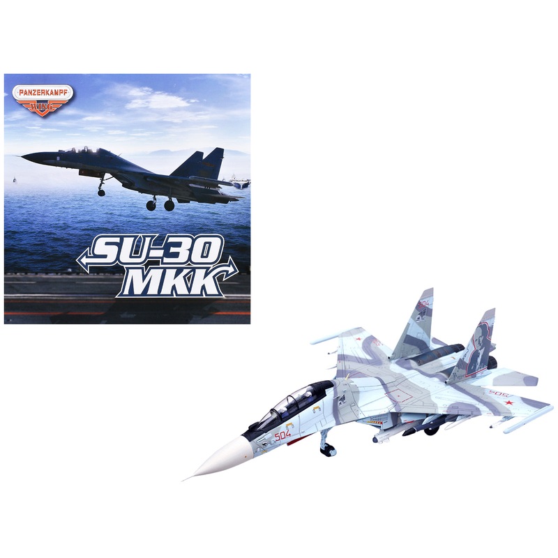 Sukhoi Su-30MKK Flanker-G Fighter Aircraft #504 “Russian Air Force” “Wing” Series 1/72 Diecast Model by Panzerkampf