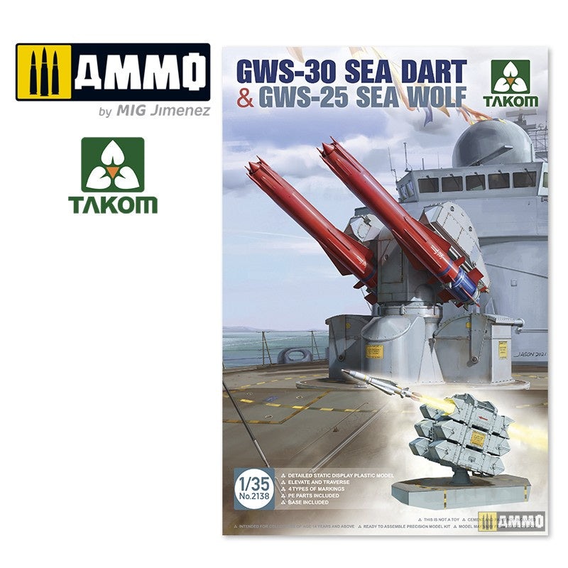 Takom – 1/35 GWS-30 Sea Dart & GWS-25 Sea Wolf