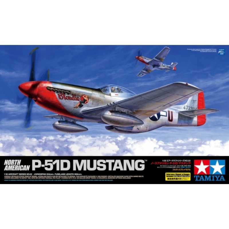 Tamiya – 1/32 P-51D Mustang (incl. Photo-Etched)