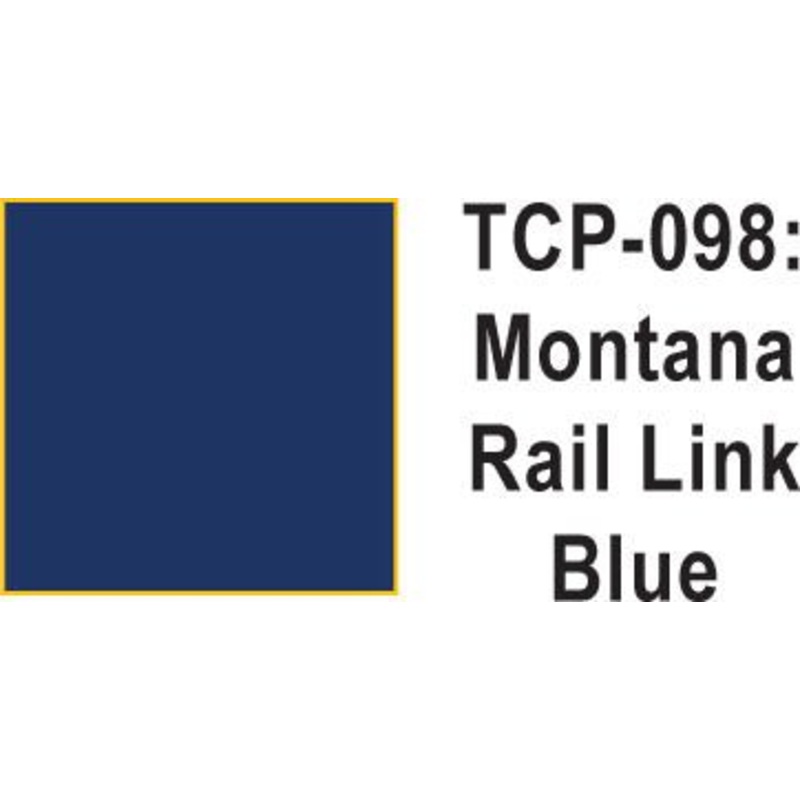 Tru Color TCP-98 Montana Rail Link Blue Paint 1 ounce