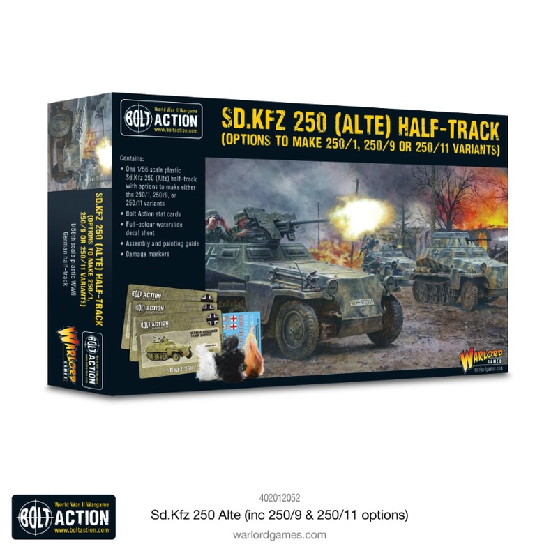Warlord – Bolt Action: Sd.Kfz. 250 (Alte) Half-Track (250/1 – 250/9 – 250/11 variants)