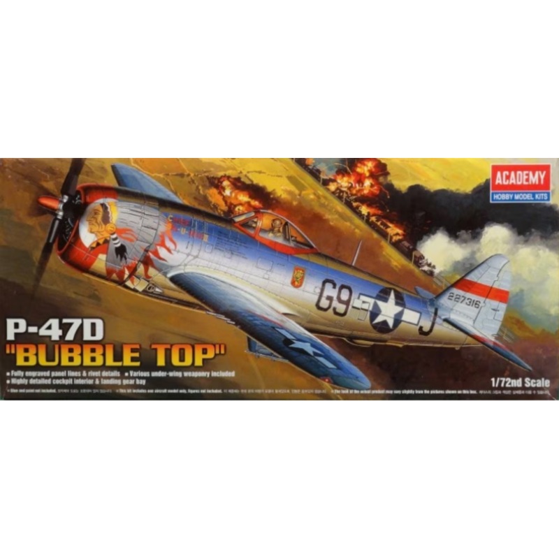 Academy – 1/72 P-47D “Bubble Top”