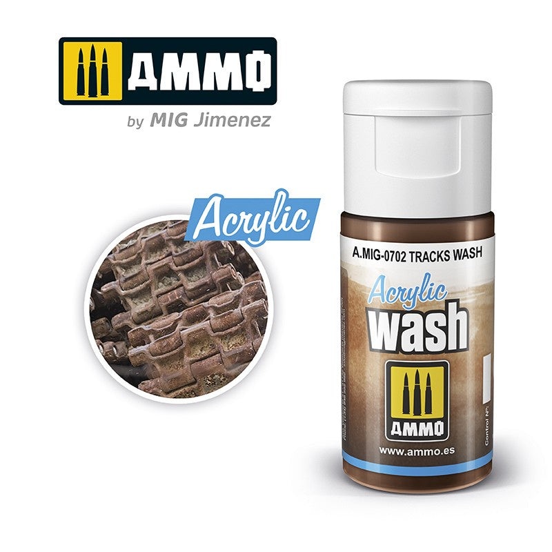 AMMO – 0702 Acrylic WASH Tracks Wash