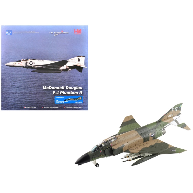 McDonnell Douglas F-4C Phantom II Fighter-Bomber Aircraft “63-7499 Daniel “Chappie” James Jr. 433rd TFS 8th TFW” (1967) United States Air Force “Air Power Series” 1/72 Diecast Model by Hobby Master