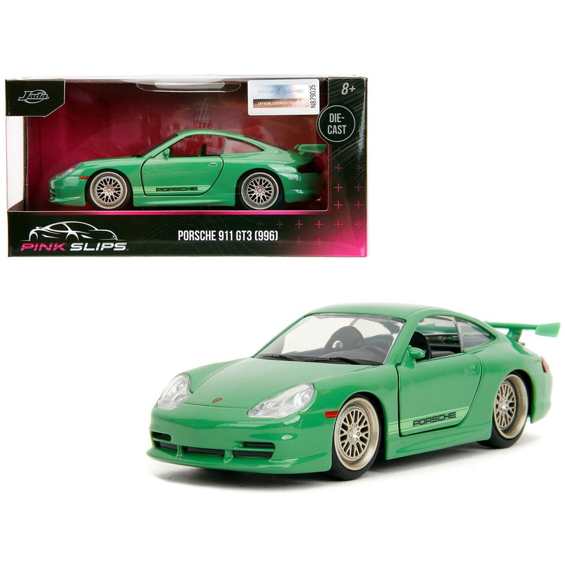 Porsche 911 GT3 (996) Green “Pink Slips” Series 1/32 Diecast Model Car by Jada