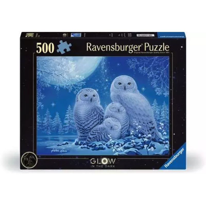 Ravensburger – Owls In Moonlight (500pcs) (Glow in the Dark)