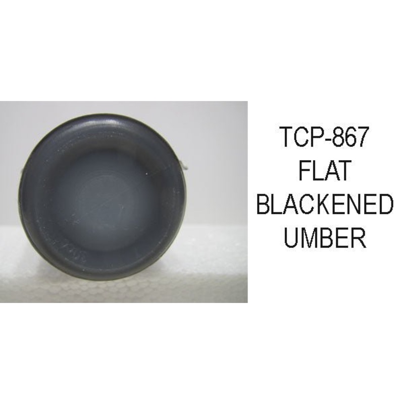 Tru Color TCP-867 Flat, Brushable Blackened Umber Paint 1 Fluid Ounce