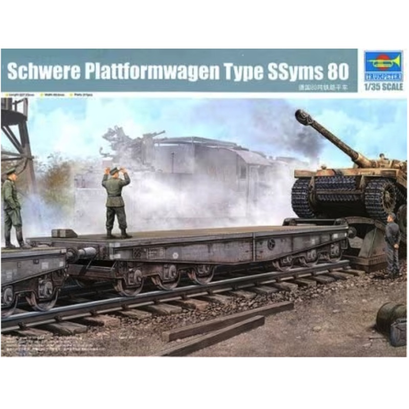 Trumpeter – 1/35 Schwere Plattformwagen Type Ssyms 80