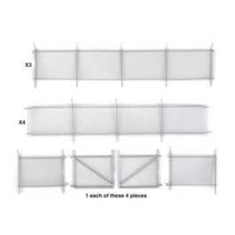 Walthers 949-4204 HO Built-Up Chain Link Fence Kit