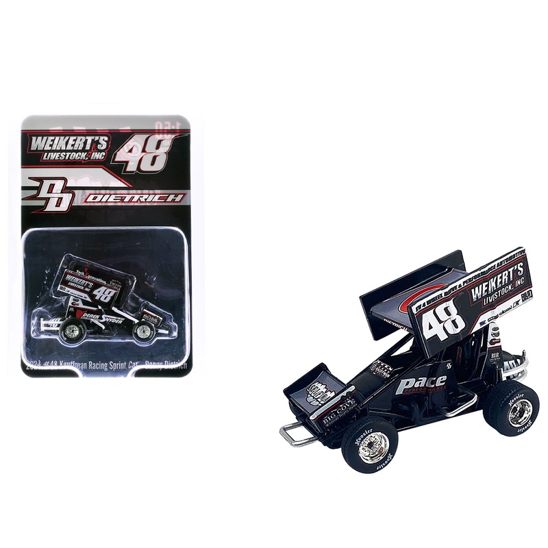 Winged Sprint Car #48 Danny Dietrich “Weikert’s Livestock Inc.” Gary Kauffman Racing (2024) 1/50 Diecast Model Car by ACME