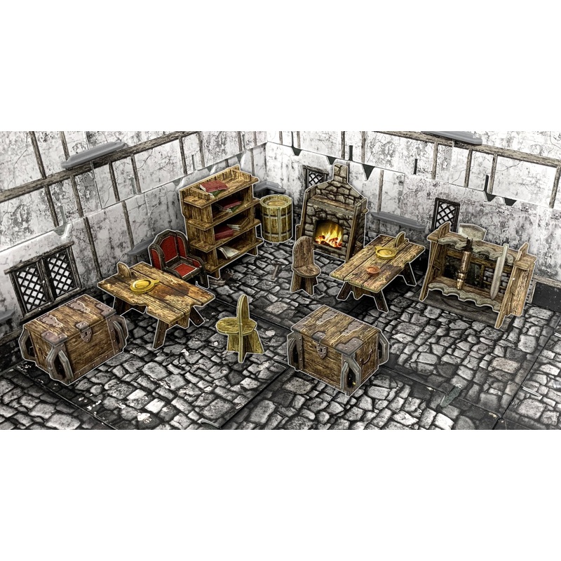 Battle Systems Fantasy Terrain – Village Furniture