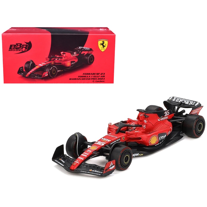 Ferrari SF-23 #16 Charles Leclerc Formula One F1 “Bahrain GP” (2023) 1/64 Diecast Model Car by BBR