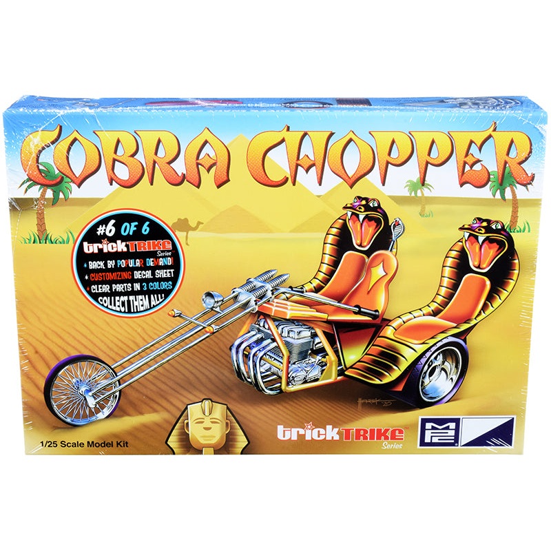 Skill 2 Model Kit Cobra Chopper “Trick Trikes” Series 1/25 Scale Model by MPC