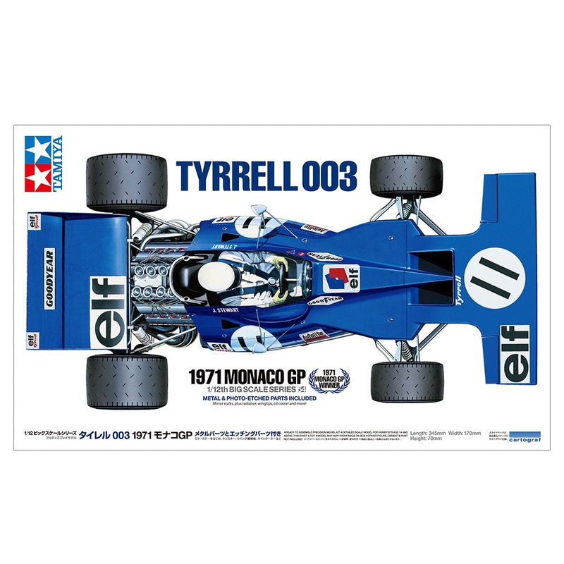 Tamiya – 1/12 Tyrrell 003 1971 Monaco GP