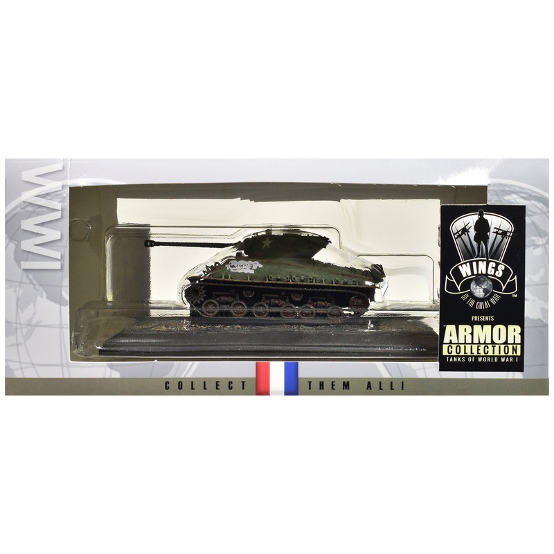 United States M4A3 Sherman Tank “Thunderbolt VII – WWII” United States Army “Armor Collection” Series 1/72 Model by Wings of the Great War
