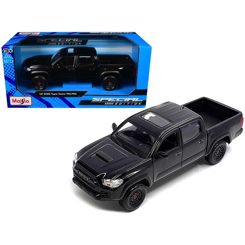 2023 Toyota Tacoma TRD PRO Pickup Truck Black Metallic with Sunroof “Special Edition” Series 1/27 Diecast Model Car by Maisto
