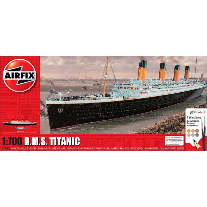Airfix – 1/700 RMS Titanic (Set Incl. Paint)