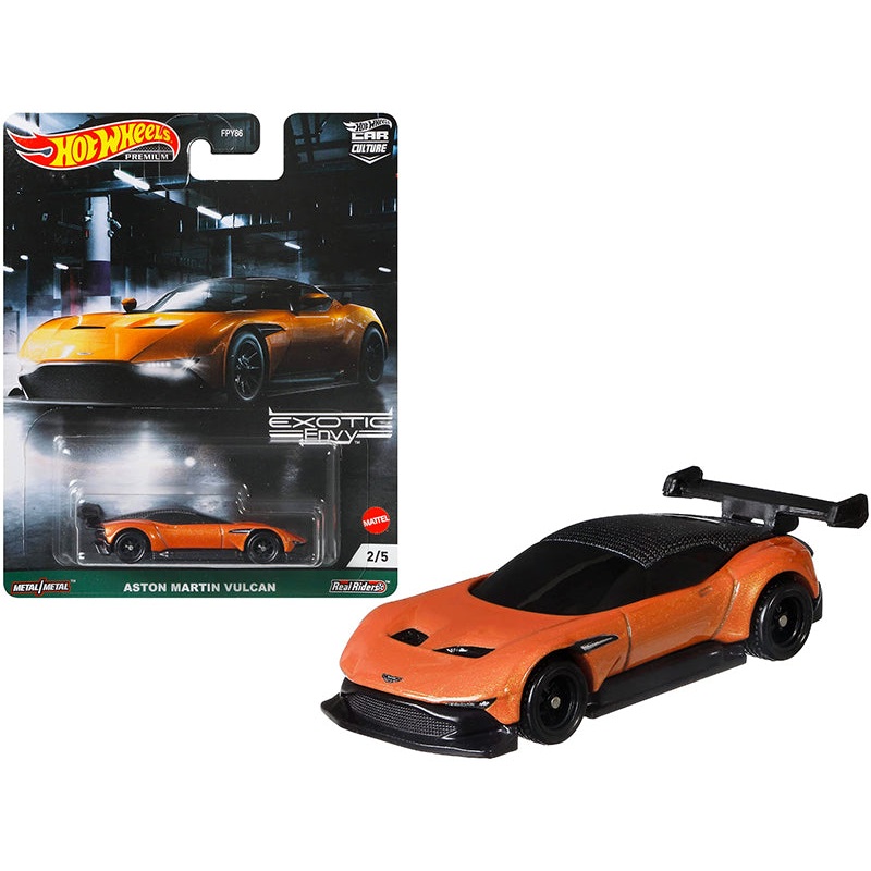 Aston Martin Vulcan Orange Metallic “Exotic Envy” Series Diecast Model Car by Hot Wheels