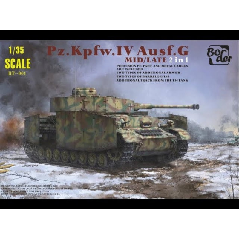 Border Model – 1/35 Pz.kpfw. IV Ausf. G Mid/Late – 2 in 1