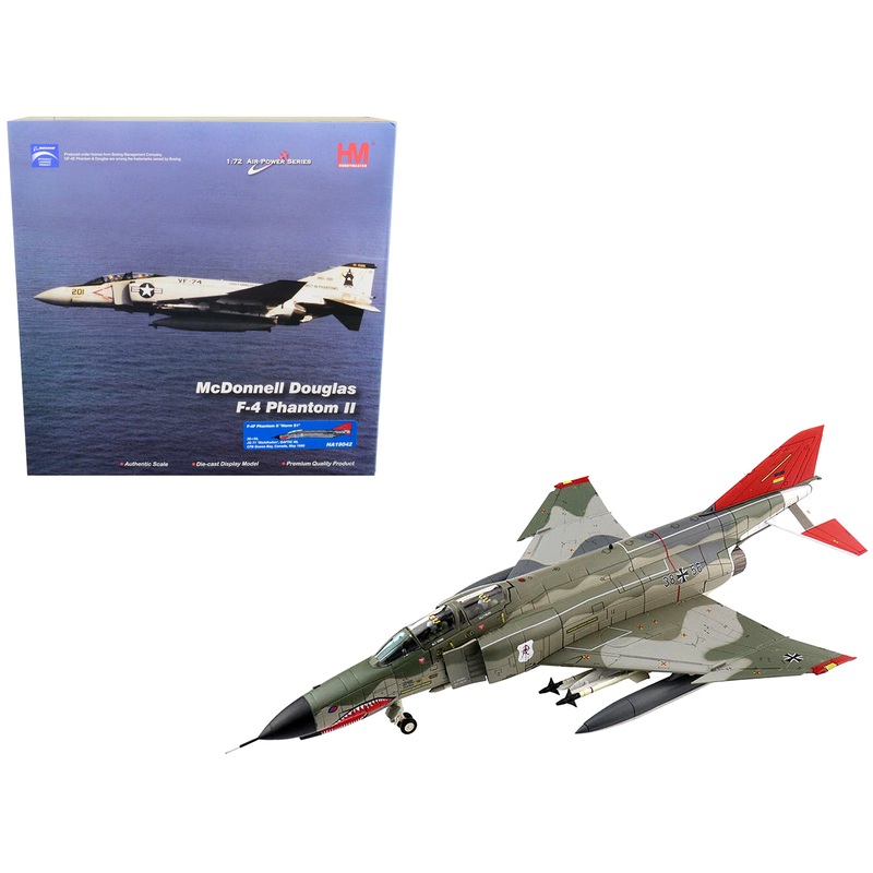 McDonnell Douglas F-4F Phantom II “Norm 81” Fighter Aircraft “JG 71 “Richthofen” GAFTIC 86 CFB Goose Bay Canada” (May 1986) “Air Power Series” 1/72 Diecast Model by Hobby Master