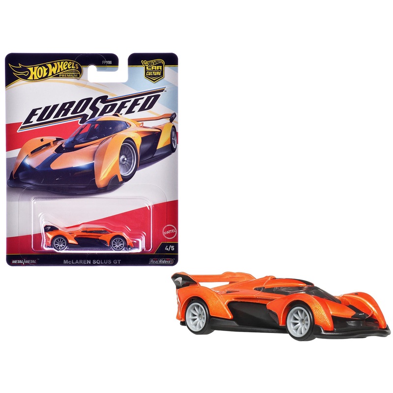 McLaren Solus GT Orange Metallic “Euro Speed” Series Diecast Model Car by Hot Wheels