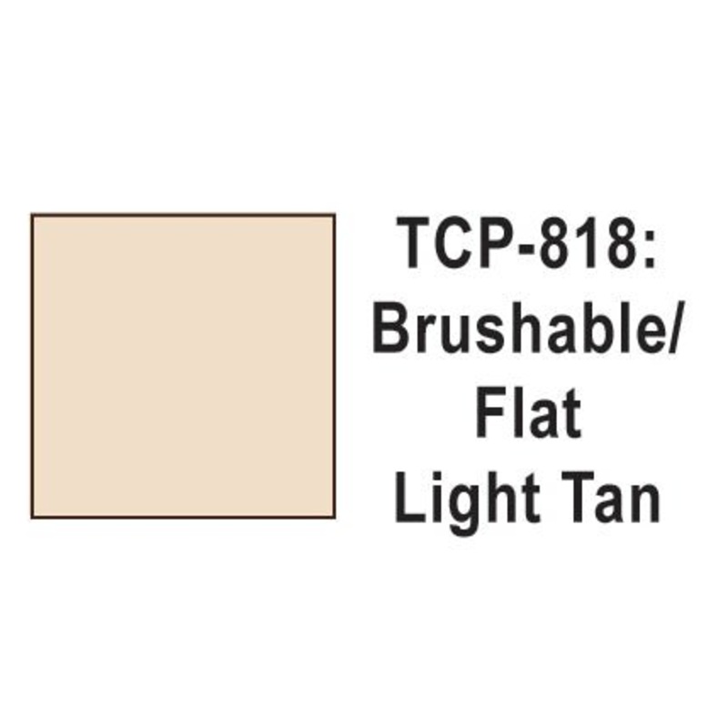 Tru Color TCP-818 Flat Light Tan Paint 1 Fluid Ounce