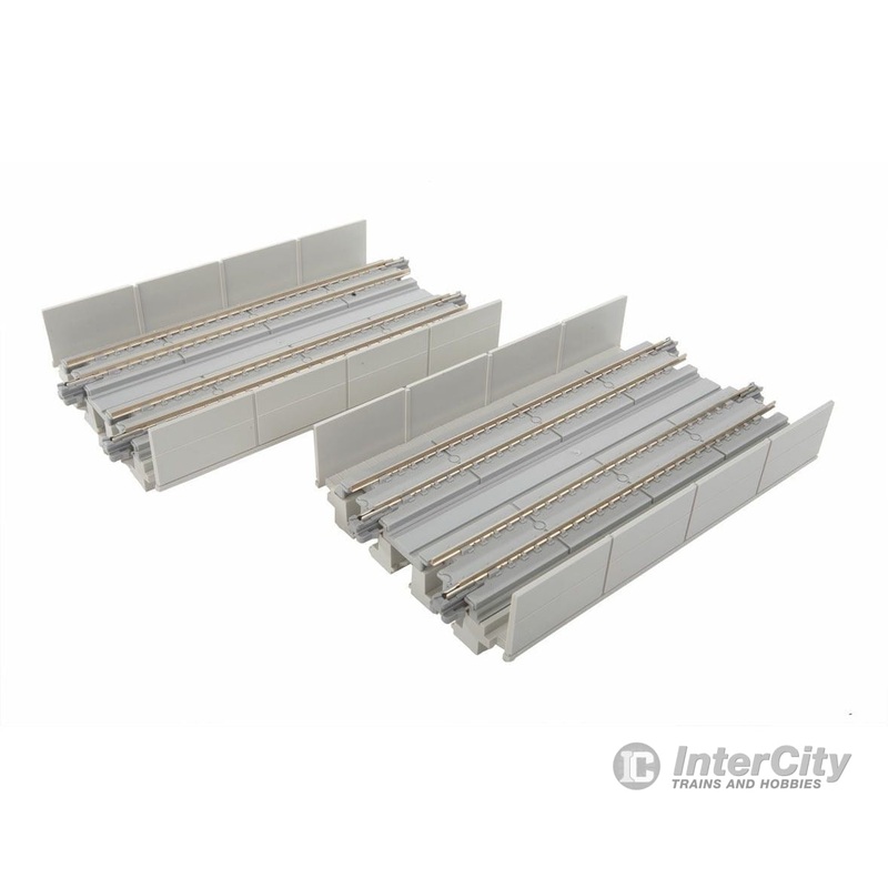 Kato 20422 Double-Track Straight Viaduct Track – Unitrack — 4-7/8″ 124mm pkg(2)