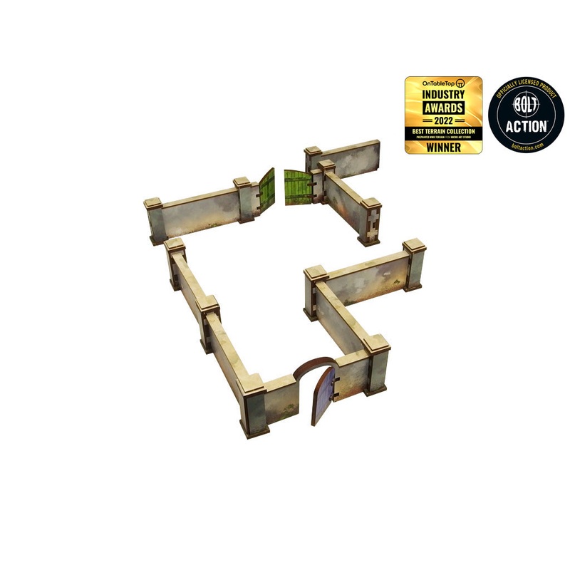 Micro Art Studio – WW2 Normandy  Wall with Gate (High)  (H00134)