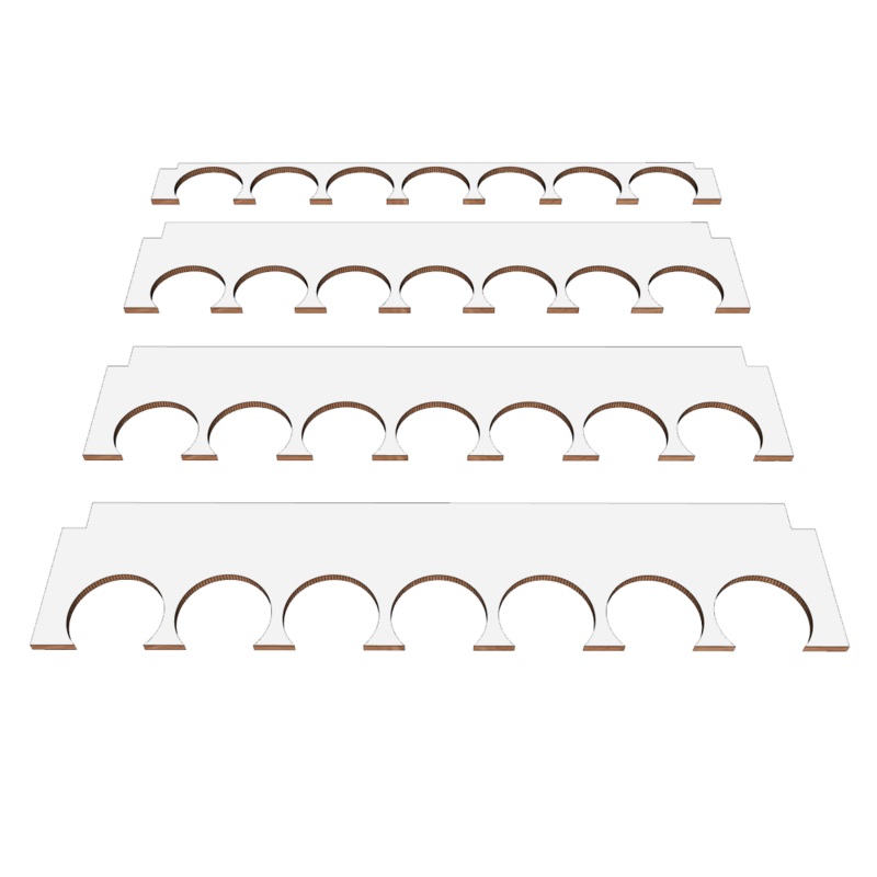 Arttystation – 36mm Paint Shelf Set (4pcs. Mr Colour/Mini Tamiya Acrylic)