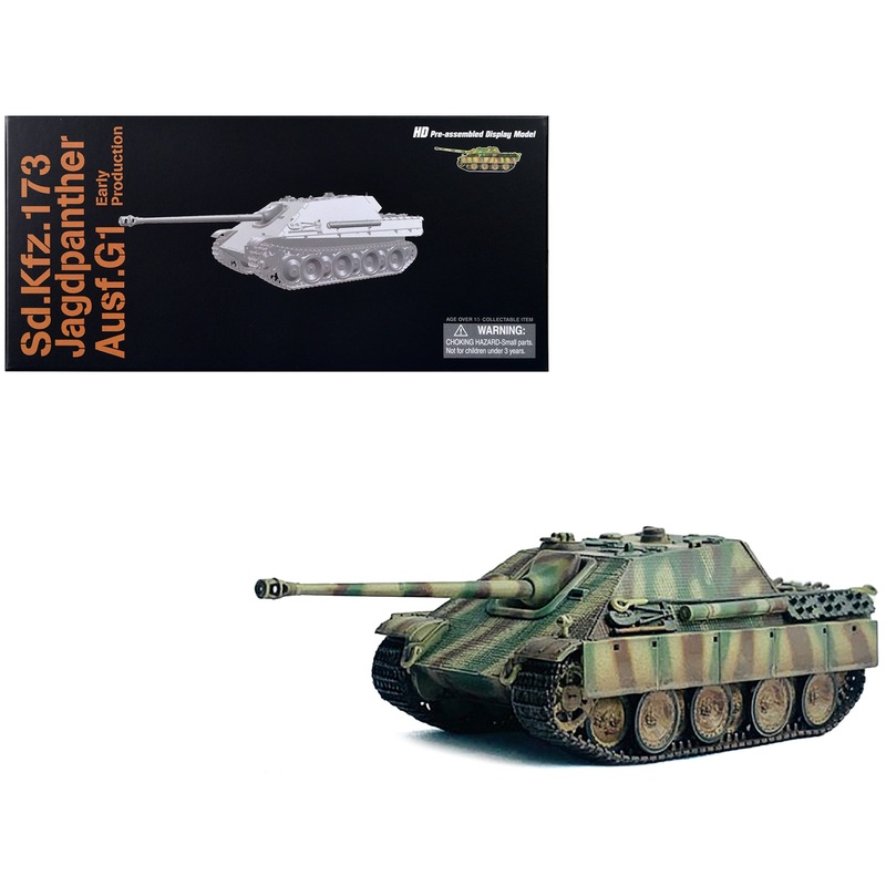 Germany Sd.Kfz.173 Jagdpanther Ausf.G1 Early Production Tank “s.Pz.Abt.654 Ruhr Pocket” (1945) “NEO Dragon Armor” Series 1/72 Plastic Model by Dragon Models