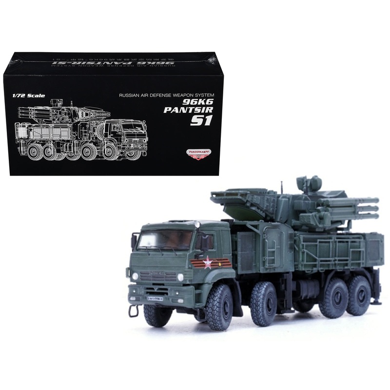 Pantsir S1 96K6 Self-Propelled Air Defense Weapon System “Victory Day Parade” Russian Army “Armor Premium” Series 1/72 Diecast Model by Panzerkampf