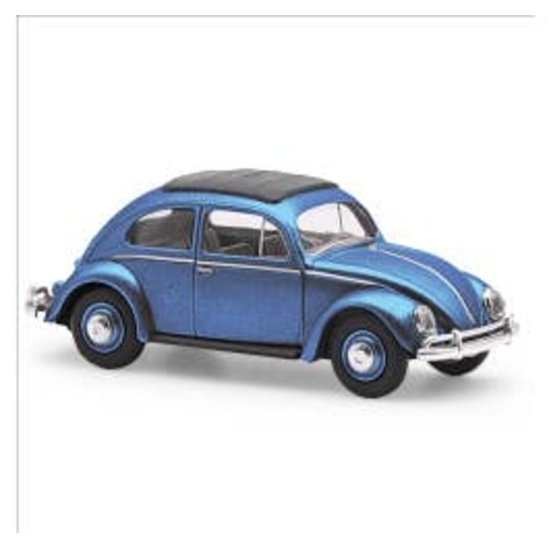 Busch 52996  HO VW Beetle oval window export version blue metallic