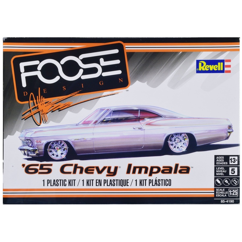 Level 5 Model Kit 1965 Chevrolet Impala “Foose Designed” 1/25 Scale Model by Revell
