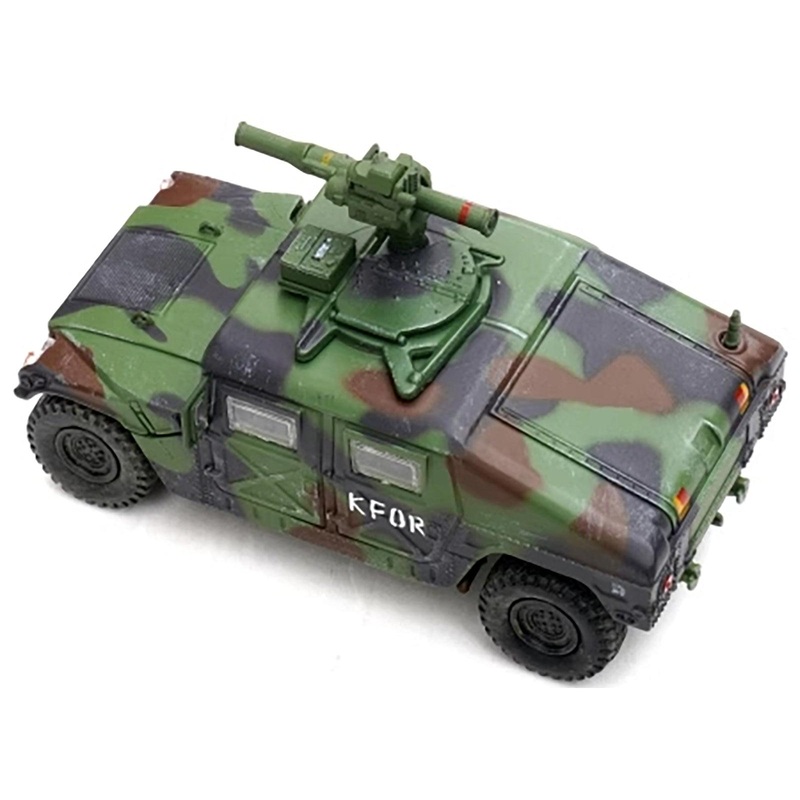 M1046 HUMVEE Tow Missile Carrier Green Camouflage “3rd Battalion 8th Marine Regiment Kosovo Force (KFOR)” (1999) “Military Miniature” Series 1/64 Diecast Model by Panzerkampf