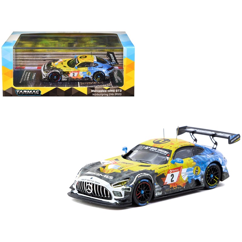 Mercedes-AMG GT3 #2 Yelmer Buurman – Nico Bastian – Philip Ellis – Hubert Haupt “24 Hours of Nurburgring” (2020) “Hobby64” Series 1/64 Diecast Model by Tarmac Works