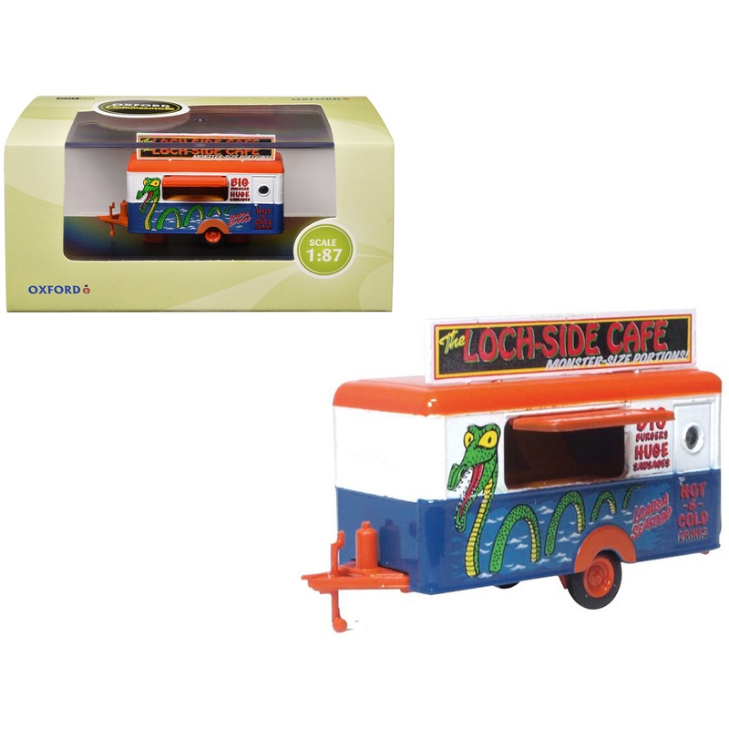 Mobile Food Trailer “Loch-Side Cafe” 1/87 (HO) Scale Diecast Model by Oxford Diecast