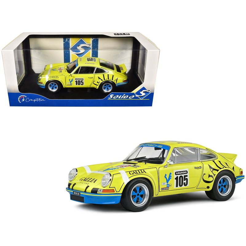 Porsche 911 RSR #105 Jean-Louis Lafosse – J. P.Angoulet “Tour de France Automobile” (1973) “Competition” Series 1/18 Diecast Model Car by Solido