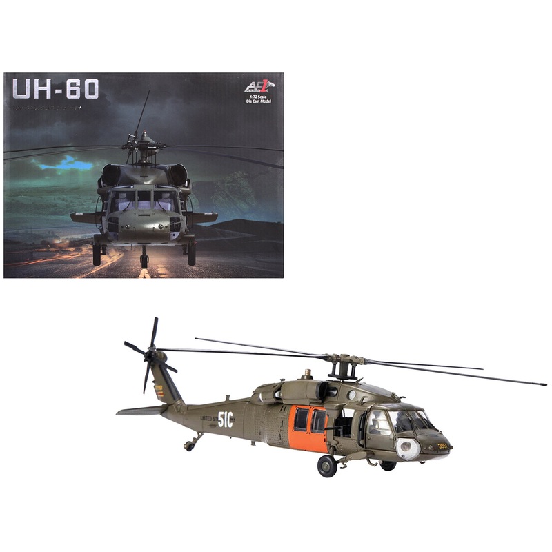 Sikorsky UH-60 Black Hawk Helicopter “51C” United States Army 1/72 Diecast Model by Air Force 1